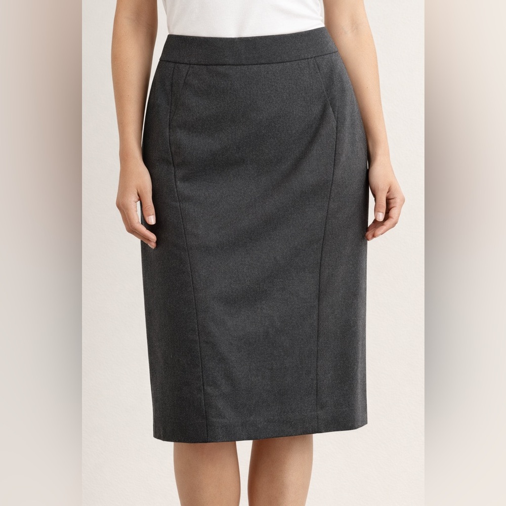 Rag & Bone New York Dark Grey/Black Wool-Blend Pencil Skirt - Size 31